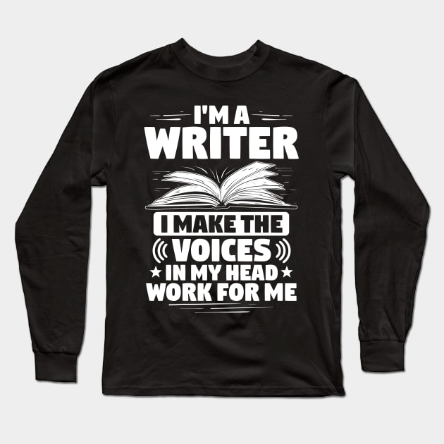 Author Writer Writing Authorship Storyteller Gift Long Sleeve T-Shirt by Krautshirts